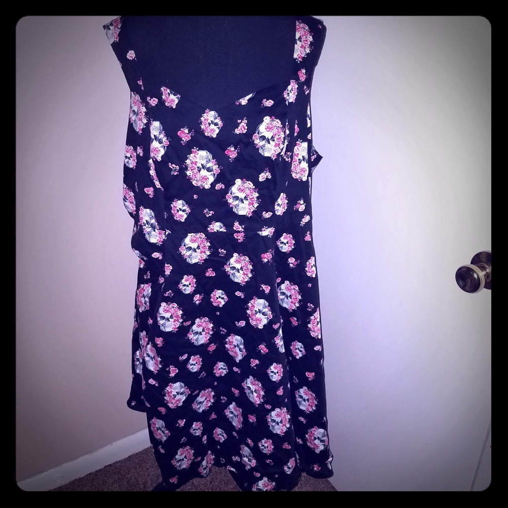Torrid Skull and Flowers Dress